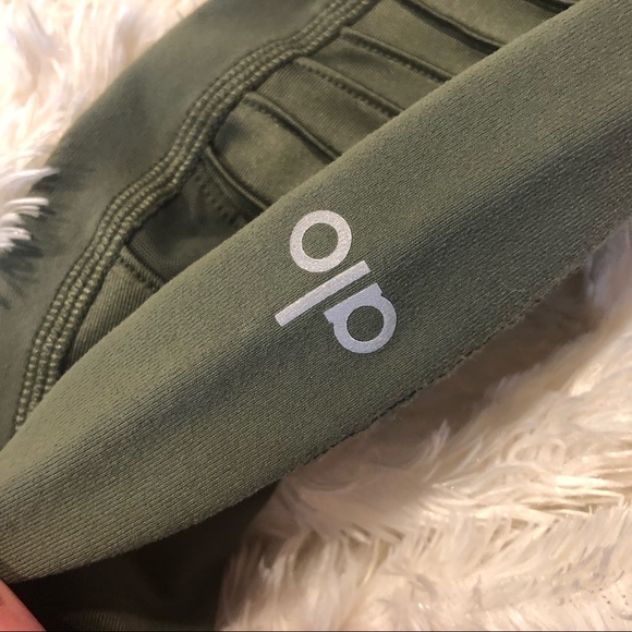 ALO Yoga Green High-Waisted Moto Leggings - Picture 5 of 7